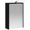vidaXL Badezimmerspiegelschrank Schwarz Eichen-Optik 43 x 16 x 62,5 cm