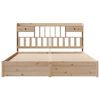 vidaXL Massivholzbett mit Regal ohne Matratze 180x200 cm Kiefer