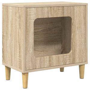 vidaXL Katzenhaus Sonoma 51 x 30 x 52 cm Holzwerkstoff