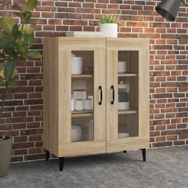 vidaXL Sideboard Sonoma-Eiche 69,5x34x90 cm Holzwerkstoff