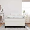 vidaXL Boxspringbett Creme 120 x 200 cm Cordstoff