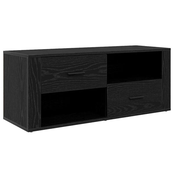 vidaXL TV-Schr&auml;nk Schwarz Eichen-Optik 100 x 35 x 40 cm Holzwerkstoff