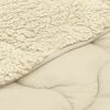 vidaXL Winterbettdecke Creme 140 x 200 cm Mikrofaser und Teddy-Fleece