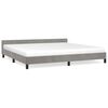vidaXL Bettgestell ohne Matratze Hellgrau 200x200 cm Samt