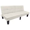 vidaXL Schlafsofa Verstellbar Beige