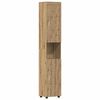 vidaXL Badezimmerschrank-Set TULUM Artisan-Eiche 37 x 31,5 x 203 cm