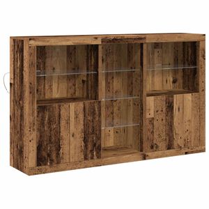 vidaXL LED-Sideboard Altholz 162 x 37 x 100 cm Holzwerkstoff