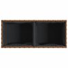 vidaXL Pflanzk&uuml;bel mit 2 T&ouml;pfen 2 Stk. Braun 72x30x32 cm Poly Rattan
