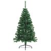 vidaXL Künstlicher vorbeleuchteter Weihnachtsbaum Grün 120 cm PVC