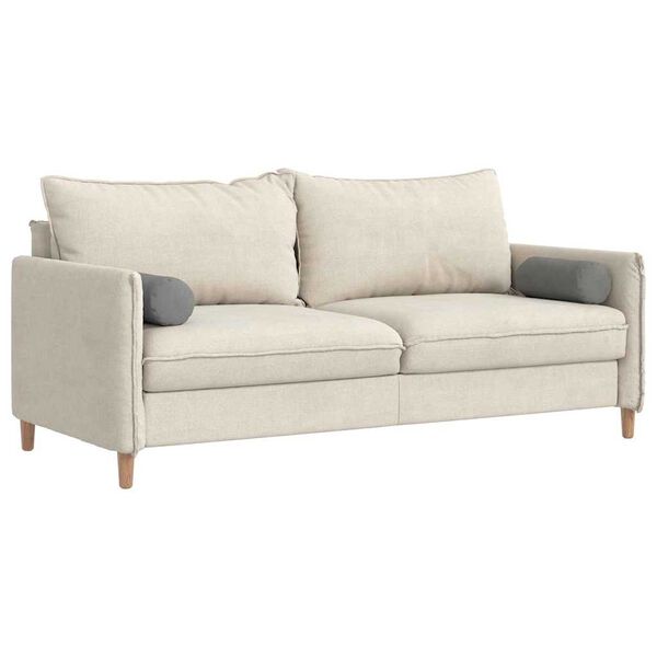 vidaXL Bolsterkissen 2 Stück Dunkelgrau Ø 15 x 40 cm Mikrofaserstoff