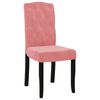 vidaXL Esszimmerst&uuml;hle 4 Stk. Rosa Samt