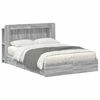 vidaXL Bettgestell mit Stauraum Grau Sonoma 140 x 200 cm Holzwerkstoff