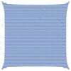 vidaXL Sonnensegel Blau und Wei&szlig; 7 x 7 m HDPE