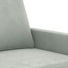 vidaXL 2-Sitzer-Sofa Hellgrau 120 cm Samt