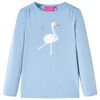 Kinder-Langarmshirt Hellblau 104