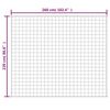vidaXL Gewichtsdecke Hellcreme 220x260 cm 15 kg Stoff