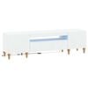 vidaXL LED-TV-Schrank Wei&szlig; Holzwerkstoff