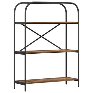 vidaXL B&uuml;cherregal 3 Ebenen 80 x 30 x 109 cm Holzwerkstoff