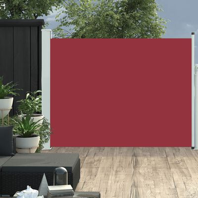vidaXL Seitenmarkise Ausziehbar 140x500 cm Rot