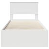 vidaXL Bettrahmen mit Schubladen Wei&szlig; 90 x 200 cm Ingenieurs Holz