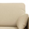 vidaXL Sofa 2 pcs Creme