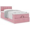 vidaXL Ottoman-Bett mit Matratze Rosa 90x190 cm Samt
