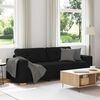 vidaXL 3-Sitzer-Sofa Schwarz 180 cm Stoff