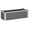 vidaXL Hochbeet Grau 75 x 30 x 22 cm WPC und Aluminium