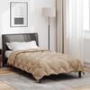 vidaXL Winterbettdecke Taupe 200 x 140 cm Mikrofaser