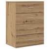 vidaXL Sideboard Artisan-Eiche 60 x 39 x 80 cm Holzwerkstoff