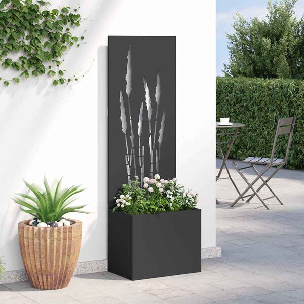vidaXL Garten Sichtschutz-Leinwand Schwarz 50 x 140 cm