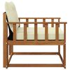 vidaXL Outdoor-Sofagarnitur Massives Akazienholz und Textilene Natur