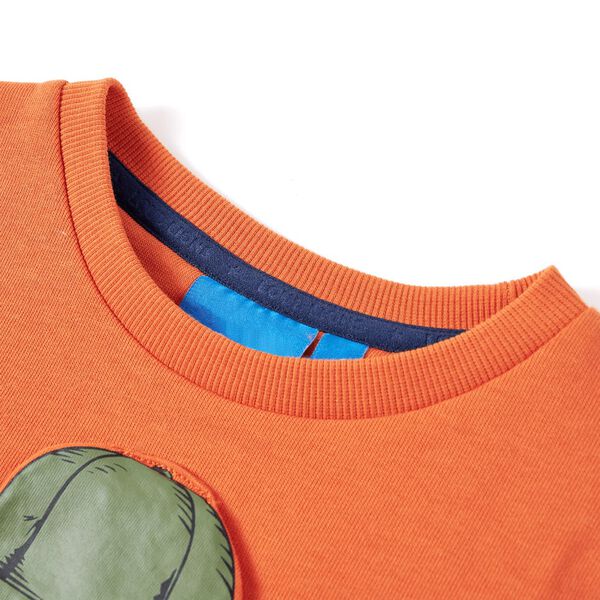 Kinder-Sweatshirt Dunkelorange 140