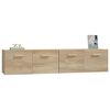 vidaXL Wandschr&auml;nke 2 Stk. Sonoma-Eiche 80x35x36,5 cm Holzwerkstoff