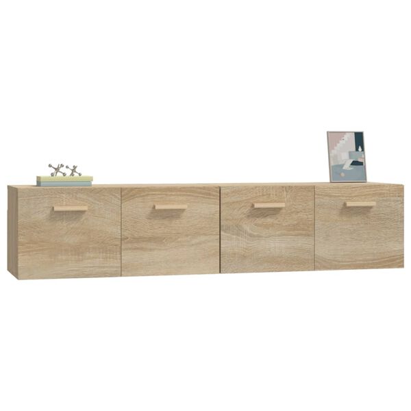 vidaXL Wandschr&auml;nke 2 Stk. Sonoma-Eiche 80x35x36,5 cm Holzwerkstoff