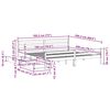 vidaXL Massivholzbett ohne Matratze Wei&szlig; 180x200 cm Kiefernholz