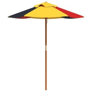vidaXL Sonnenschirm f&uuml;r Kinder mit Holzmast &Oslash;120x140 cm