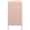 vidaXL Sideboard Rosa 68x39x73,5 cm Kaltgewalzter Stahl