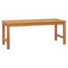 vidaXL Gartenbank 114 cm Massivholz Teak