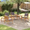 vidaXL Gartensofa-set 6 pcs Braun Massivholz Akazie