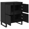 vidaXL Sideboard Schwarz Eichen-Optik 60 x 35 x 70 cm