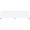 vidaXL Bettrahmen mit Matratze Wei&szlig; 90 x 200 cm Stoff