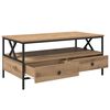 vidaXL Couchtisch Eiche handwerklich 100 x 51 x 45 cm Holzwerkstoff