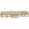 vidaXL Outdoor-Sofagarnitur 7 stk. Wei&szlig; und Beige