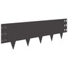 vidaXL Raseneinfassung 30 Stk. 100 x 30 cm Stahl Schwarz
