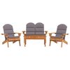 vidaXL 4-tlg. Garten-Lounge-Set Adirondack Massivholz Akazie