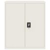 vidaXL Aktenschrank Weiß 90x40x105 cm Stahl