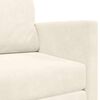 vidaXL Schlafsofa 110cm Creme Samt
