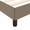 vidaXL Bettgestell ohne Matratze Taupe 80x200 cm Stoff