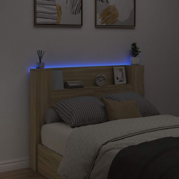 vidaXL Kopfteil Sonoma-Eiche 140 x 16,5 x 103,5 cm Holzwerkstoff